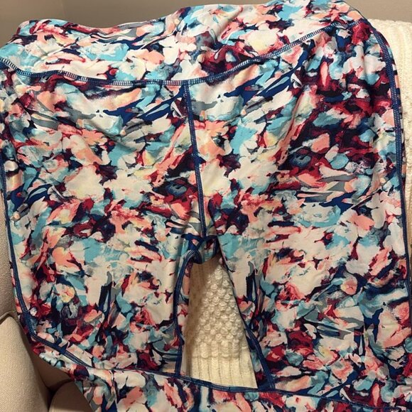 Avia XL High-Waisted Leggings Multicolor Crop Length Activewear Sportswear - Picture 3 of 6